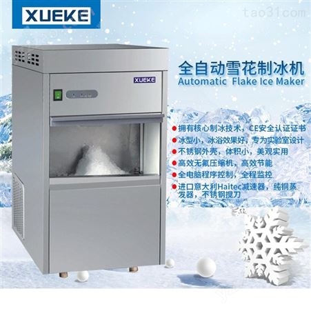 常熟雪科雪花制冰机IMS-85（储冰量25kg ）实验室制冰机