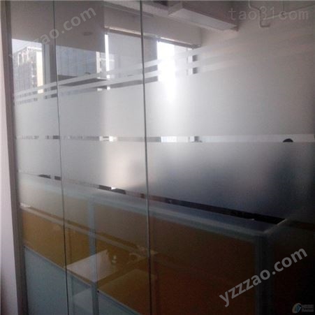 鸿威静电磨砂玻璃贴纸透光不透明办公室玻璃贴膜隔热防隐私窗贴膜