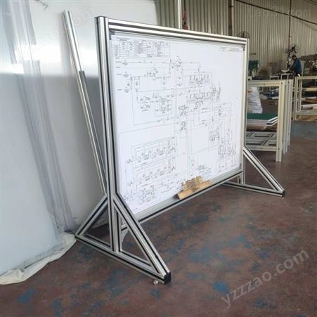 厂家供应车间办公室公告栏看板框架铝合金边框磁性白板通知栏定制