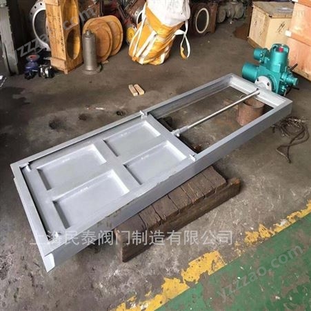 上海民泰QZM不锈钢电动渠道闸门 不锈钢软密封止水闸门 附壁式渠道闸门