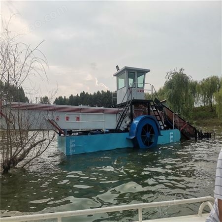 全自动水草打捞船 芦苇清理设备 机械化水葫芦收割船 垃圾清理船
