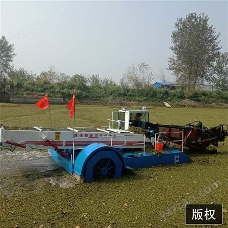 全自动水草打捞船 芦苇清理设备 机械化水葫芦收割船 垃圾清理船