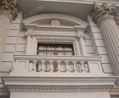 增城GRC厂家  GRC构件线条罗马柱窗套  增城别墅外墙翻新喷涂真石漆水包砂漆