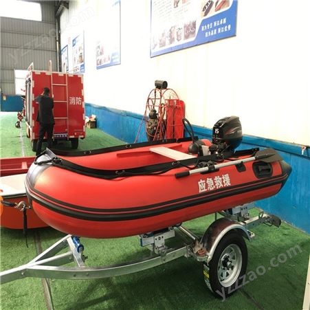 水域救援充气橡皮艇海警加厚电动充气船多人硬底耐磨救生皮艇