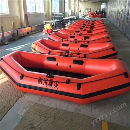 水域救援充气橡皮艇海警加厚电动充气船多人硬底耐磨救生皮艇