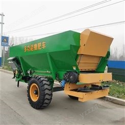 新机器农用大型撒肥车 自走式撒肥机圆盘式 牛粪撒粪车