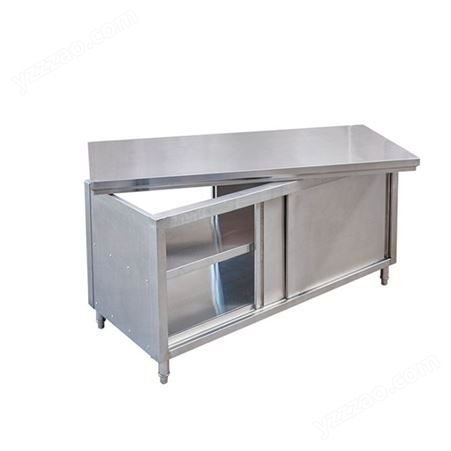 金鸿 不锈钢荷台 厨房切配操作台 双推门工作台 支持非标定制