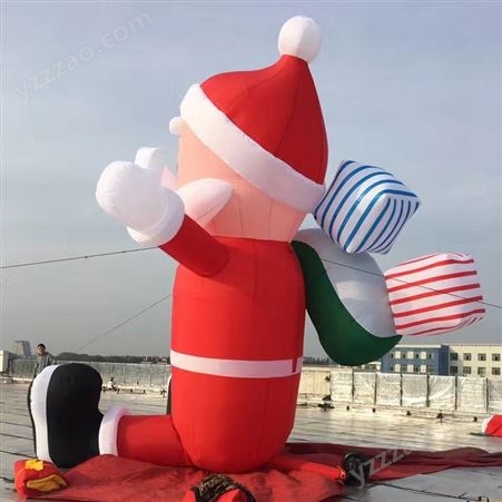 201614华津飞翔定做3米6米 充气雪人充气气模圣诞老人雪地气模