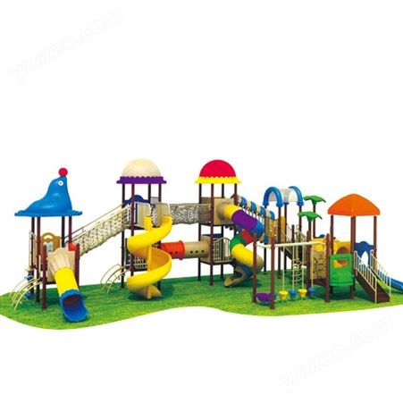 幼儿园小区儿童滑梯组合游乐设备户外塑料玩具设施定制