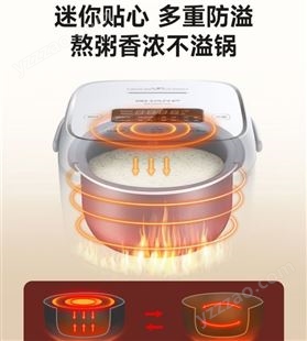日本夏普智能家用迷你电饭煲2一3人多功能不粘锅小型1一2人升