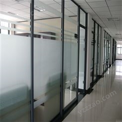 建亿 办公室玻璃隔断双玻百叶单玻会议室隔墙学校工厂工程