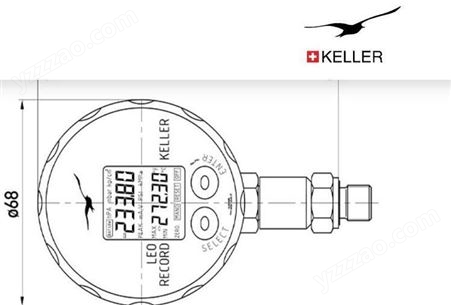 凯勒Keller LEO RECORD-300BAR-G1/4 数字压力计