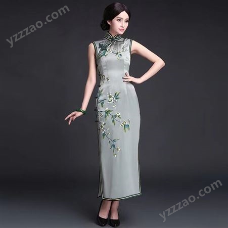 2022夏新款中国风旗袍 日常改良优雅定制款女裙