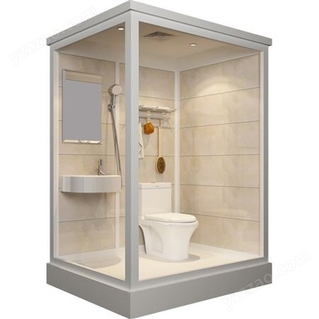干湿分离洗手间 集成淋浴房 干湿两用卫生间 德阳方舱卫浴