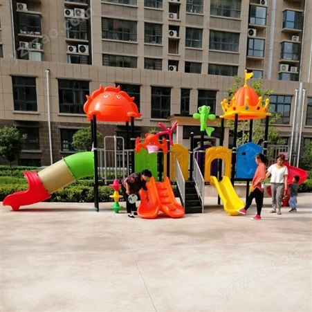 幼儿园塑料多功能滑梯公园小区89管组合爬梯