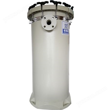 定制 PP多袋式过滤器 耐酸碱水处理加压过滤设备 1号袋精密过滤桶