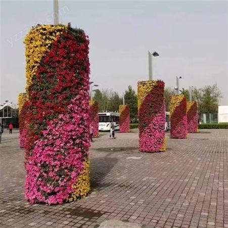 批发 绿植雕塑花柱 立体花柱 户外景观花柱 服务贴心