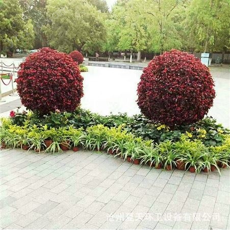 落地立体花塔 城市定制艺术花球 广场半球大型花球 景观造景组合花架