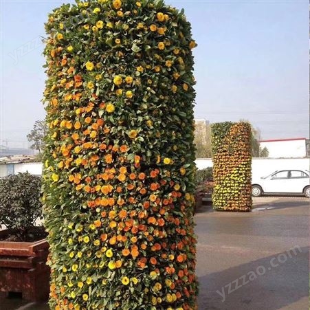 按需生产 建造花柱景观 绿植雕塑花柱 景观花柱 优良选材