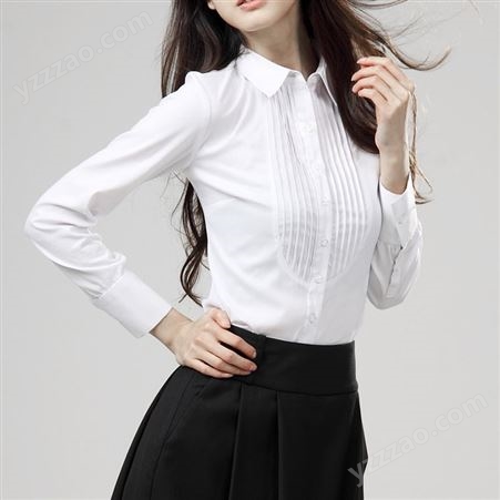 北京女士休闲白衬衣 企业公司员工通勤衬衫厂家
