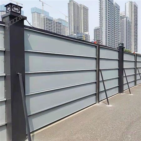 钢结构装配式围挡施工城市道路围栏市政工地彩钢护栏
