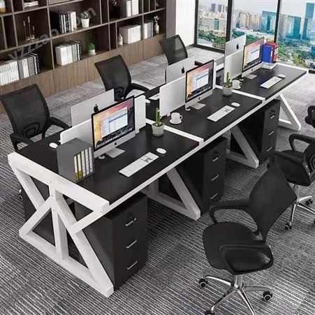 职员办公桌椅组合简约家具财务办公桌办公室屏风卡座工作位