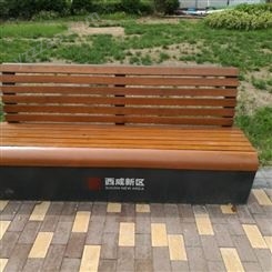 塑木靠背椅 石材平凳 不锈钢公园椅 仿木纹铝合金椅 校园休闲椅