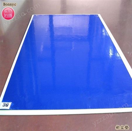 邦尼粘尘垫 可撕式蓝色PE除尘脚踏垫 无尘室风淋门常用