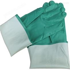 綠色丁腈手套耐磨防護手套防水防油工作手套