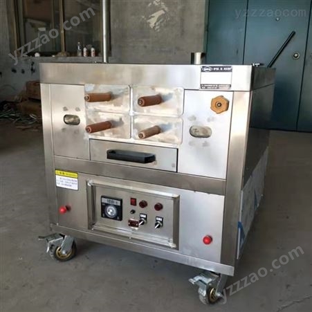 网红烤鸡炉燃气烤鸡架烤箱商用旋转燃气烤红薯炉子烤箱鸡排设备